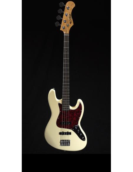 GUITARE BASSE JB80RA VINTAGE WHITE + UNE HOUSSE RITTER OFFERTE !