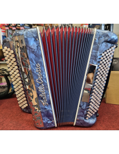 FRATELLI CROSIO ACCORDEON 120 BASSES BLEU MARBRE OCCASION STOP VENDU / STOP VENDU.