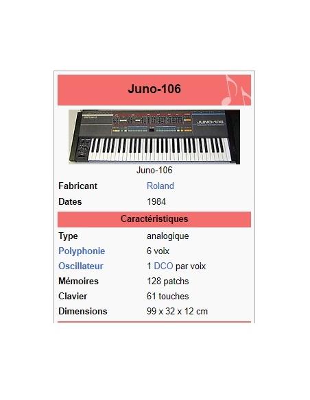 ROLAND SYNTHE JUNO 106 OCCASION RARE ! STOP VENDU / STOP VENDU / STOP VENDU
