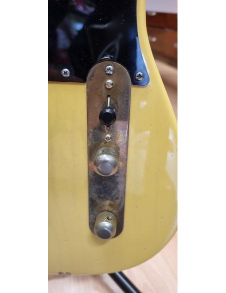 DAV LUTHERIE GUITARE VINTAGE TELE / ACCASTILLAGE FENDER VIEiLLIE PREMATUREMENT