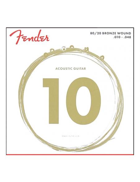 FENDER CORDES ACOUSTIQUES F-70XL 10/48