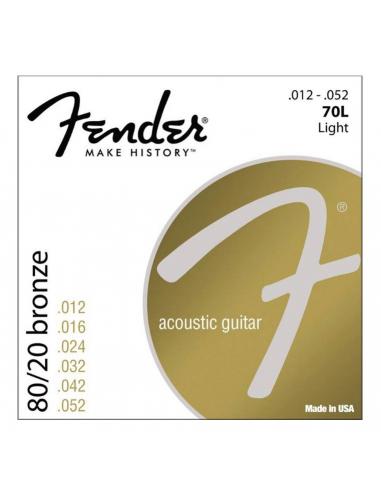 FENDER CORDES ACOUSTIQUES F-70L 12/52