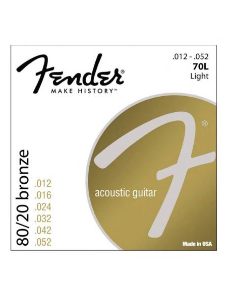 FENDER CORDES ACOUSTIQUES F-70L 12/52