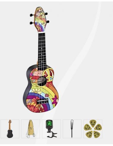 ORTEGA PACK UKULELE REIKI K2-68 PEACE