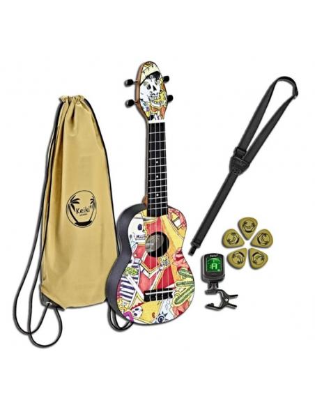 ORTEGA PACK UKULELE KEIKI K2-EM