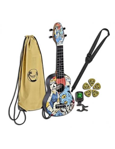 ORTEGA PACK UKULELE KEIKI K2-SR